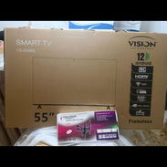 Televisor Smart TV 55 pul con cajita interna y soporte para la pared - Img 54930778