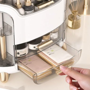 Organizador de Maquillaje con Tapa Transparente(CVV+) - Img 124176581