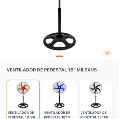 Silla de bar ajustable y ventilador de pedestal milexus 18" - 2/2