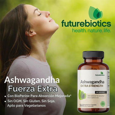 Ashwagandha 100mg con Bioperine (Futurebiotics · 100 cápsulas) - 3/5