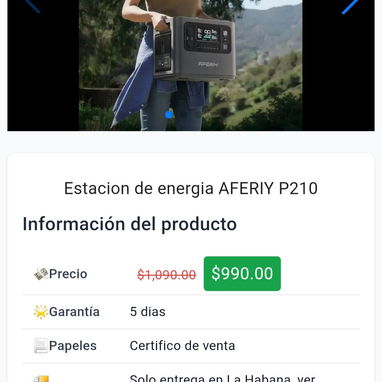 Estación de energía (Bluetti, Ampace, Oupes,Anker, Oukitel, Jacker,etc). Somos Mipyme, radicamos en Playa - 7/10