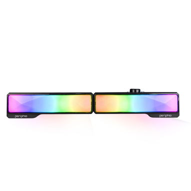 🔊 Periphio RGB Soundbar 2.0 – Sonido Estéreo + Iluminación Personalizable🔊 - Img 101508937
