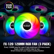 (X) Fanes de PC Ventiladores PCCOOLER FX120 (Paqt de 3) $46.91 - Img 56496929