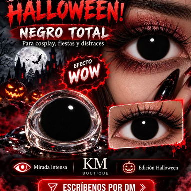 👁️🩸  🕸️ **¡10 modelos de lentillas de fantasía!** Dale un toque aterrador a tu mirada Precio 15 USD - 10/10