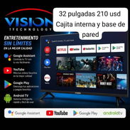 TV de 32 pulgadas con cajita interna y soporte a la pared - Img 55904684