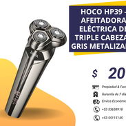 🚨 Hoco HP39 - Afeitadora eléctrica de triple cabezal gris metalizado 🚨 - Img 57127302