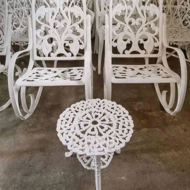 PAREJA DE SILLONES DE ALUMINIO CON MESA REDONDA - Img 120065771