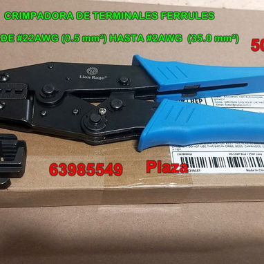 Crimpadora de excelente calidad para terminales tubulares ferrules - Img 122873704