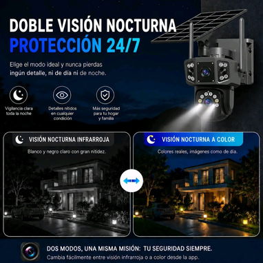 Cámara de 2 visores 4k 8 Mpx Solar Wifi - Img 127724082