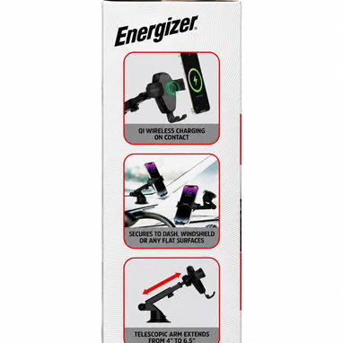 SOPORTE ENERGIZER PARA AUTO QI 15W CARGA INALÁMBRICA ENVÍO DISPONIBLE + GARANTÍA - 3/4