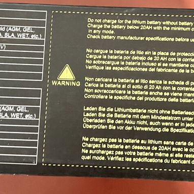 Cargador de baterías inteligente P35Amp  Litio. LiFePO4 - 6/8