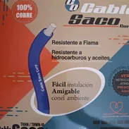 Cable 10 AWG. 100% Cobre. Marca Saco. Colores Rojo, Negro, Blanco. Rollo 100m. Damos factura. - Img 55846000