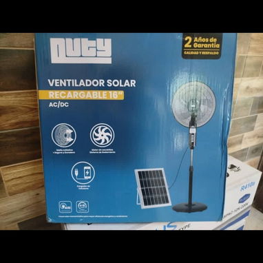 Ventilador Recargable con Panel Solar - Img 121564265