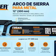 Arco de Sierra para Metal FINDER® de 12" (300 mm) - Img 57699218