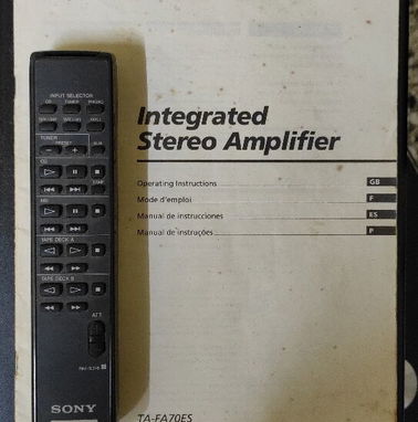 AMPLIFICADOR  STEREO SONY Made in JAPON - Img 49571666