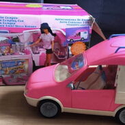 Camper de barbie 3 en 1 casita de barbie carro y lancha original Mattel com sonidos y luces es grande - Img 45485406