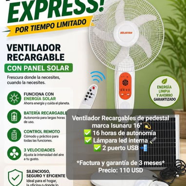 Ventiladores recargables (milexus,E&E,JMD,Sankey y otros)) - Img 122793190