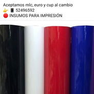 Vinilo textil básico (Rojo, negro, azul oscuro) 7 usd x metro 52496592 - Img 43589349