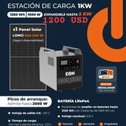 Estación de carga con paneles solares - Img 56330914