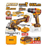 🛠SET 2 Herramientas⚒️ Taladro de impacto,  Pulidora Inalámbrica - Img 58177233