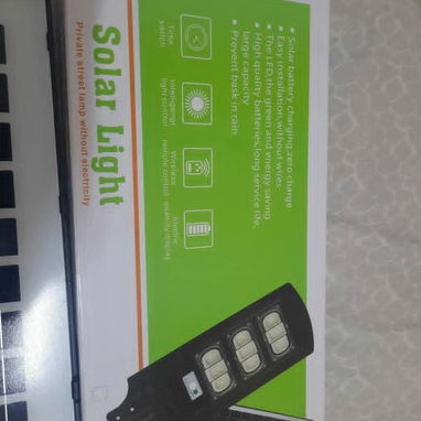 Recargable LÁMPARA SOLAR NUEVA EN CAJA CON PANEL PARA EXTERIORES PARA ILUMINAR PATIOS, ENTRADAS, CALLES PRIVADAS - Img 123442808
