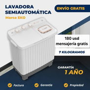 lavadora semiautomática eko de 7kg con mensajería gratis. yoafadia 💯 - Img 55503883