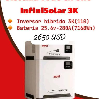 Los mejores Kit Must de 6kw con batería LiFePO4 de 15.36 kwhde la Habana - Img 125668453