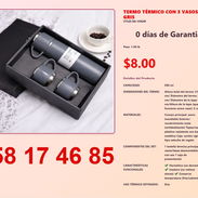 TERMO TÉRMICO CON 3 VASOS GRIS - Img 54839350