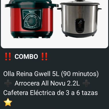 Combos de olla reina + arrocera (hay otros combos) - Img 121348332