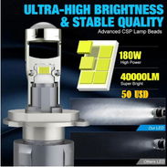 Bombillos turbo led con lupa 40000 luminen(H7) - Img 53547669