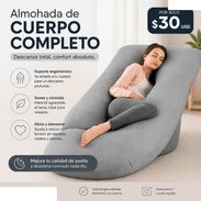 🌙💆‍♀️ Almohada de Cuerpo Completo Gris - Img 56931474