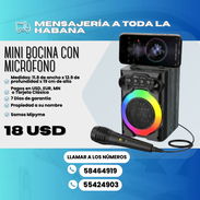 MINI BOCINA CON MICRÓFONO - Img 58208869