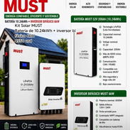 KIT Solar Must de Inversor 6kw y Batería de 10.24 whk - Img 56873827