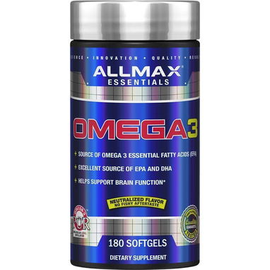 OMEGA 3 ALLMAX 180 CAPSULES - Img 123162759