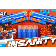 🍒ZURU X-Shot Insanity 2x Manic Blasters🍒Pistola de Juguete para los peques de Casa - Img 49252229