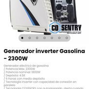 Generador inverter Gasolina - 2300W. Generador eléctrico de gasolina. Depósito: 4.5lt - Img 57062321