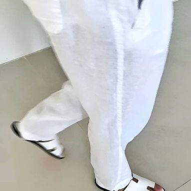 Pantalon blanco de vestir , Pantalon blanco de lino - Img 96829933