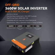 Inversor Solar Híbrido PowMr 3.6KW 24V MPPT 120A - Img 54906813