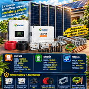 ☀️ KIT SOLAR ☀️ COMPLETO BLUESUN 3KW INVERSOR / BATERÍA 5KWH / 5 P.SOLARES 650W. 📲 54833699 - Img 57877781