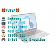 LAPTOP 🎁NUEVA🎁📦CAJA, Gateway (GWNN11554-TI), 15.6" FHD IPS Antireflejo, Intel N100, 4GB DDR5, UHD Graphics, 128GB SSD - Img 55619177