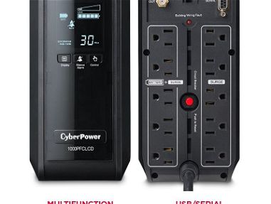 Backup  Battery CyberPower  (UPS) de respaldo de batería de onda sinusoidal PFC de 1000VA/600W***52669205 - Img 68163508