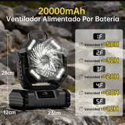 Ventilador recargable 5 velocidades 20000 mAh - Img 56363396