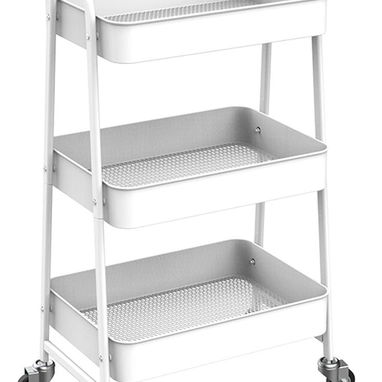 Carrito organizador de ruedas 3 niveles metálico - 2/6