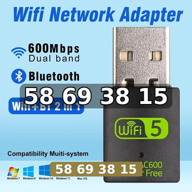 Adaotador Wifi y Bluetooth 2 en 1 - 3/3