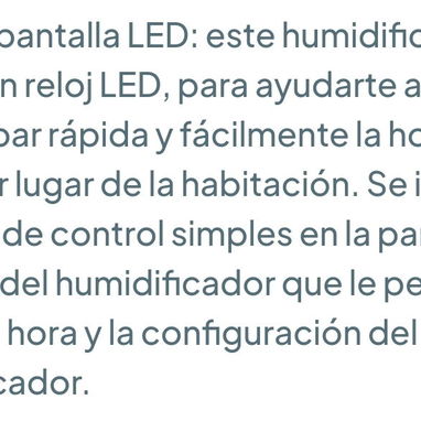 Everiz - Humedificador antigravedad con pantalla reloj LED 🌐 - 8/8