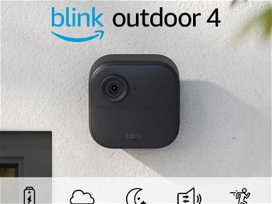 6 Cámara de seguridad inteligente sin alambre*Nueva Blink Outdoor 4 (4th Gen), audio bid-way, Vista en vivo HD. - Img main-image