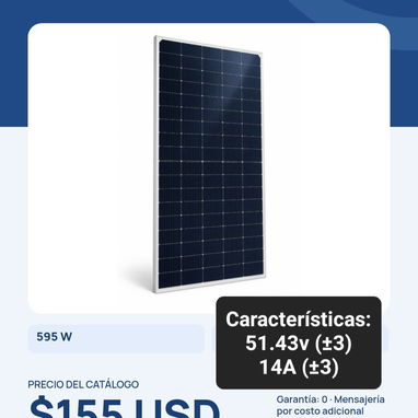 Panel solar 400w, 595w, 600w, 620w, 630w y 635w - 6/6
