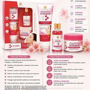 Set de skinker para el cuidado de la piel con vitaminas C 7 USD con limpiador facial Serum y crema blanqueadora - Img 58061394