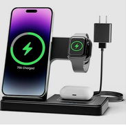 Estación de carga inalámbrica (3 en uno) para iPhone, audífonos y Apple watch. - Img 54941234