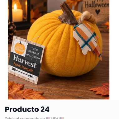 🎃Adornos con diseños de calabazas para decoración de Haloween 🎃 Elegantes y exclusivas piezas 🇺🇲 ORIGINAL - 7/10